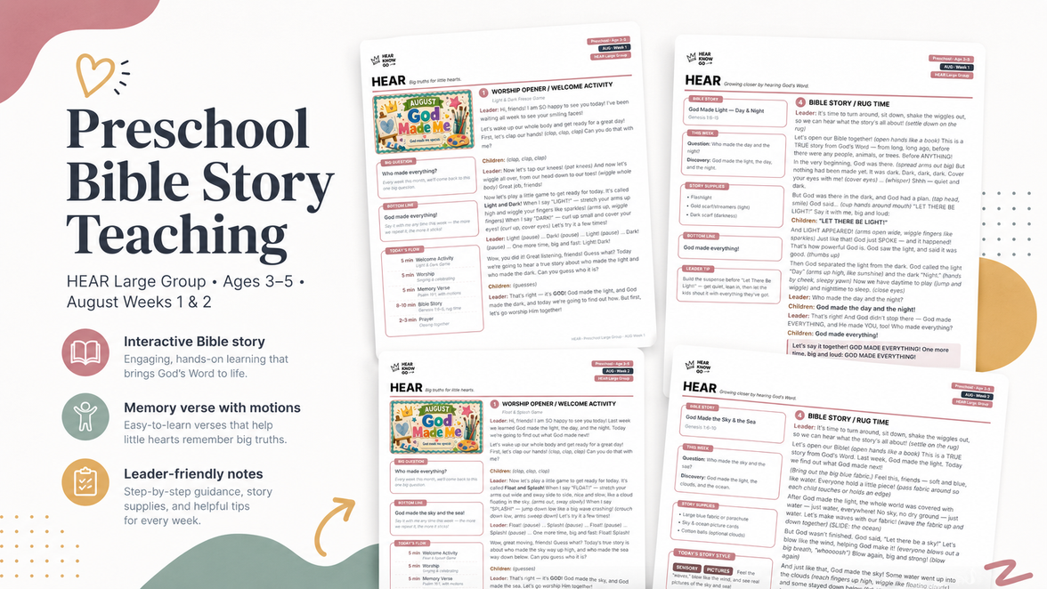 Free Preschool Curriculum Sample