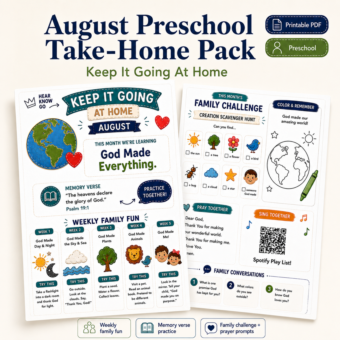 Free Preschool Curriculum Sample