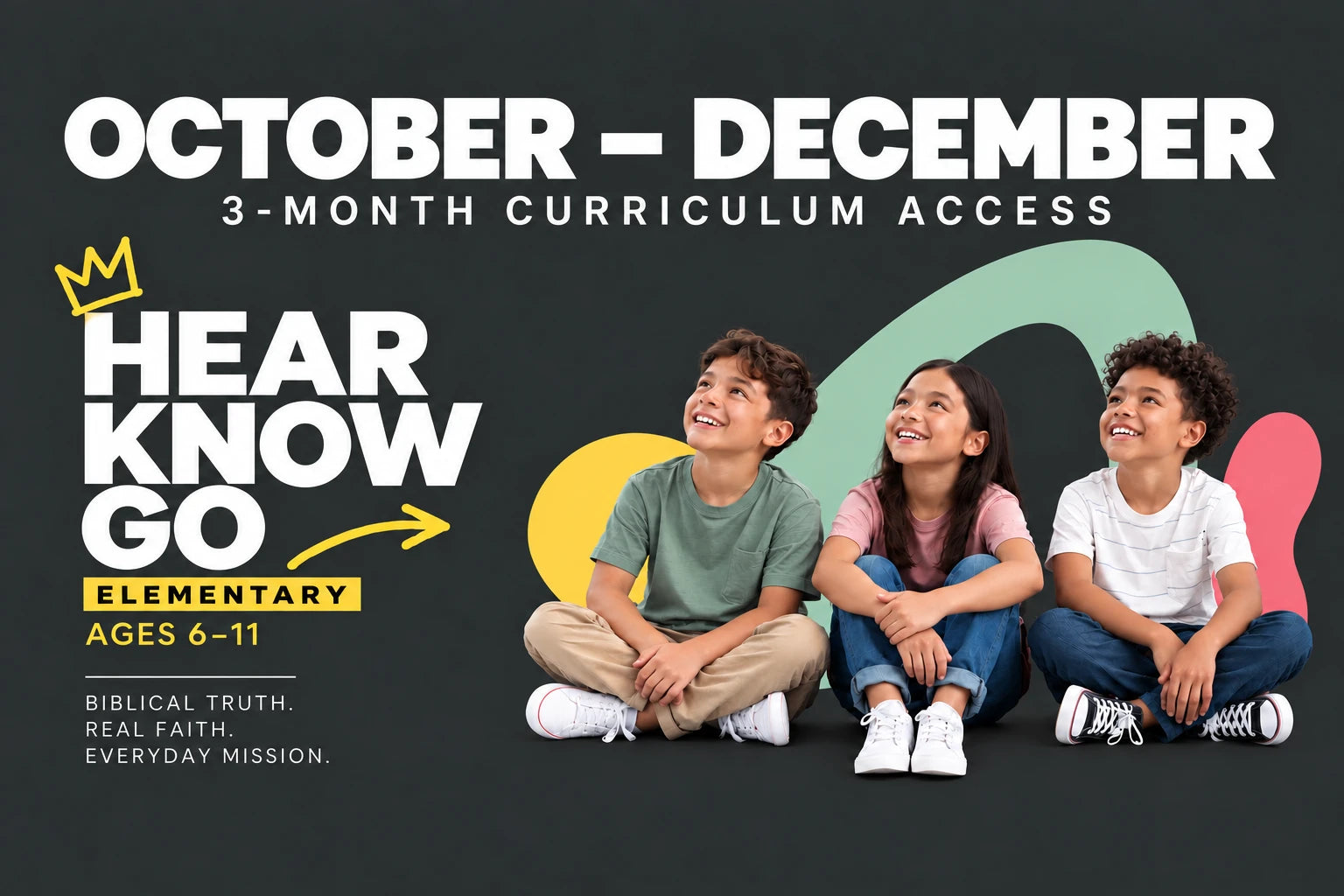 Hear Know Go elementary October–December curriculum cover